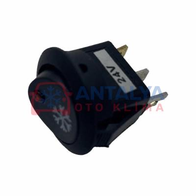 KLİMA DÜĞMESİ A/C ÜNİVERSAL 12/24 LEDLİ