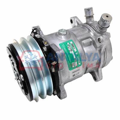KOMPRESÖR 5H14 ÜST ÇIKIŞ İNCE KALIN 132MM 2PK 12V ÜNİVERSAL