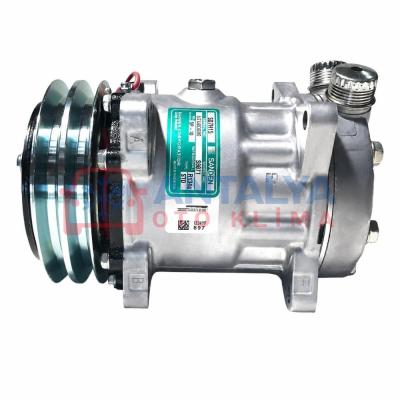 KOMPRESÖR 7H15 ÜST ÇIKIŞ KALIN KALIN 119MM 2PK 12V NEW HOLLAND TRAKTÖR ÜNİVERSAL