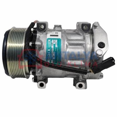 KOMPRESÖR SANDEN 7H15 JCB 3XC 4XC 124mm 8PK 12V İŞ MAKİNASI ÜNİVERSAL